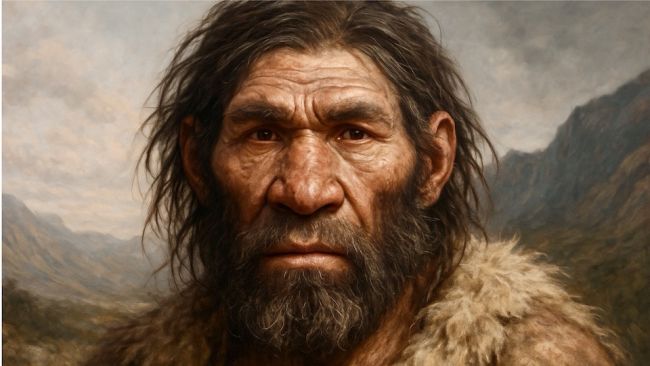 Steinzeitmann aus dem Neandertal Symbolbild