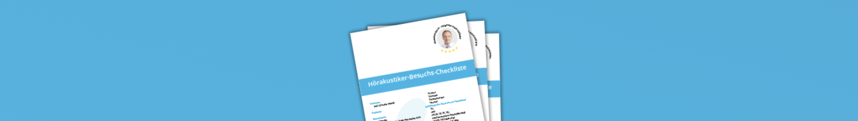 Vorschau der Hörakustiker-Besuchs-Checkliste als PDF zum Ausdrucken